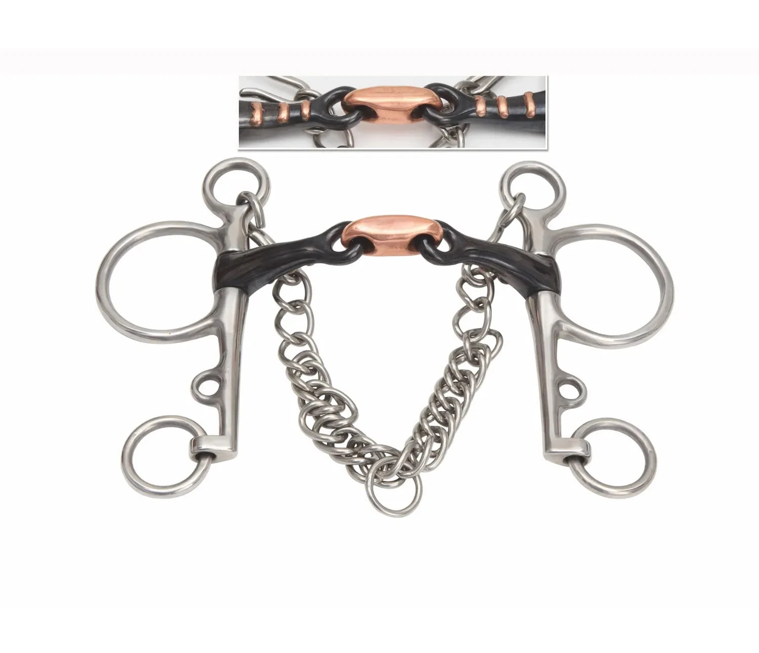 Shires Double Jointed Sweet Iron Pelham Bit