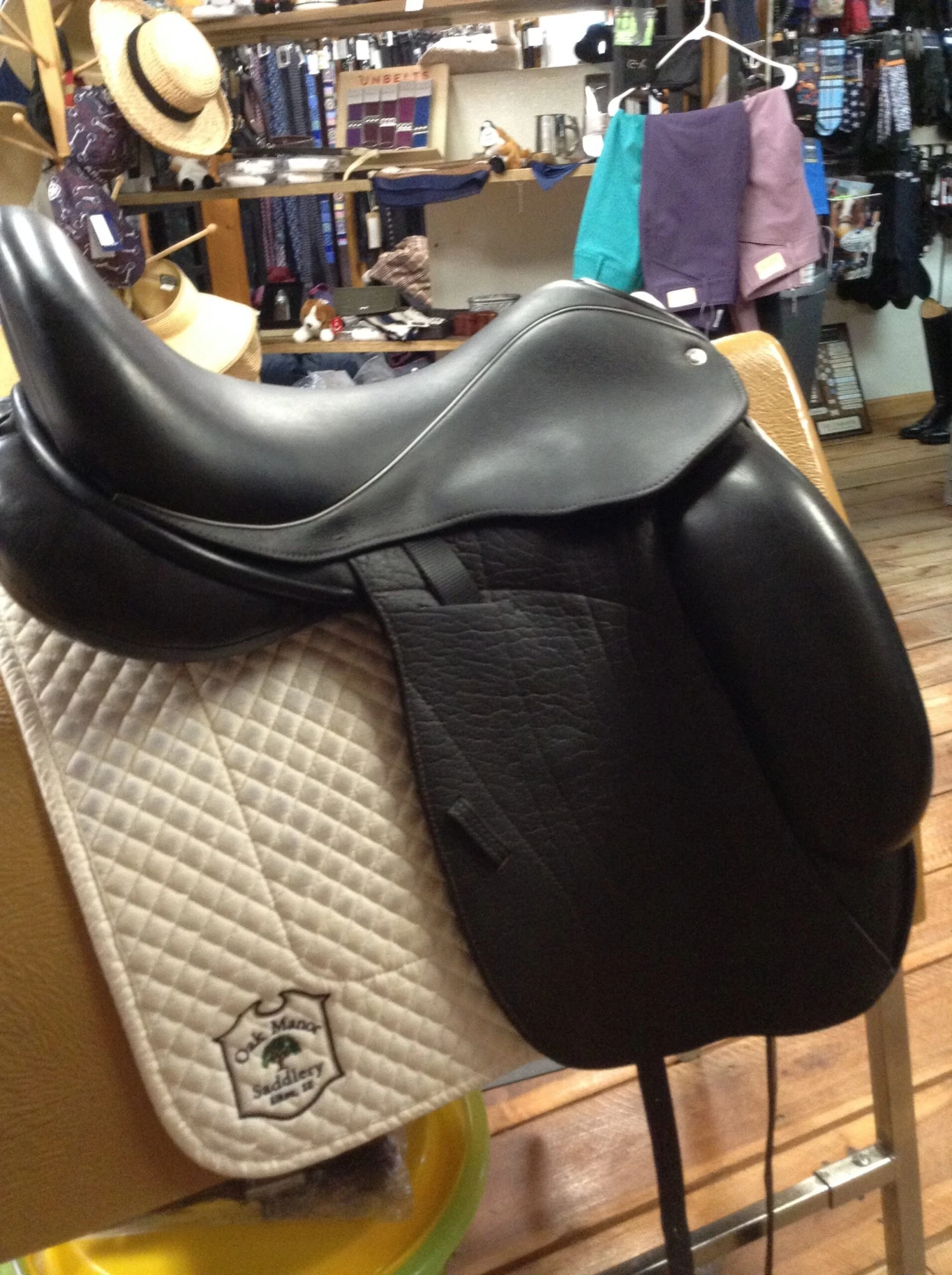 SOLD Custom Saddlery Icon Flight Dressage Saddle SOLD - Image 2