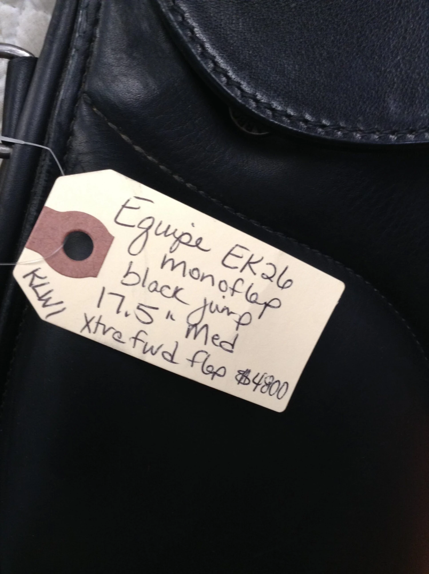 Equipe EK-26 Monoflap Jump Saddle- 17.5" - Image 8