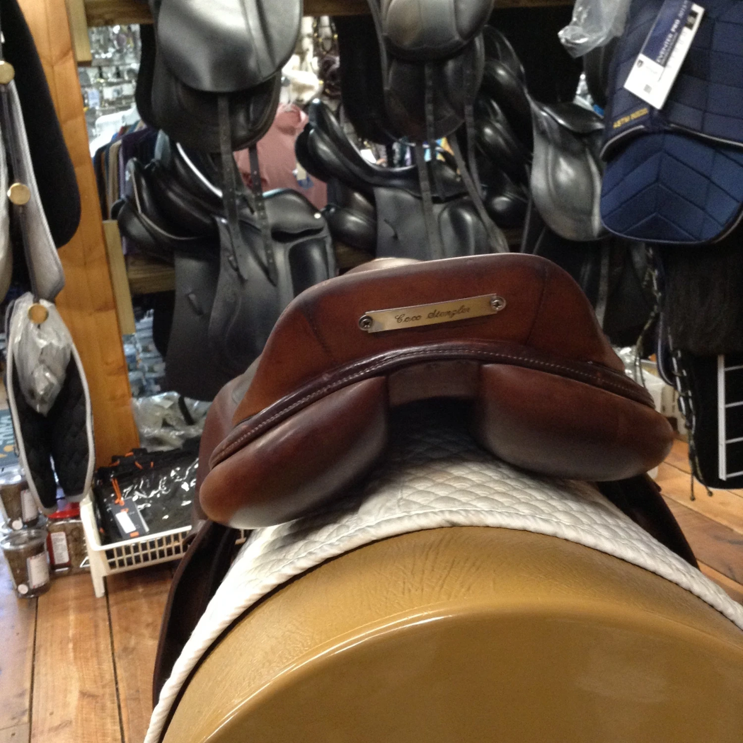 SOLD - Tad Coffin TC2 Smartride Technology Jump Saddle - 18" - Image 4