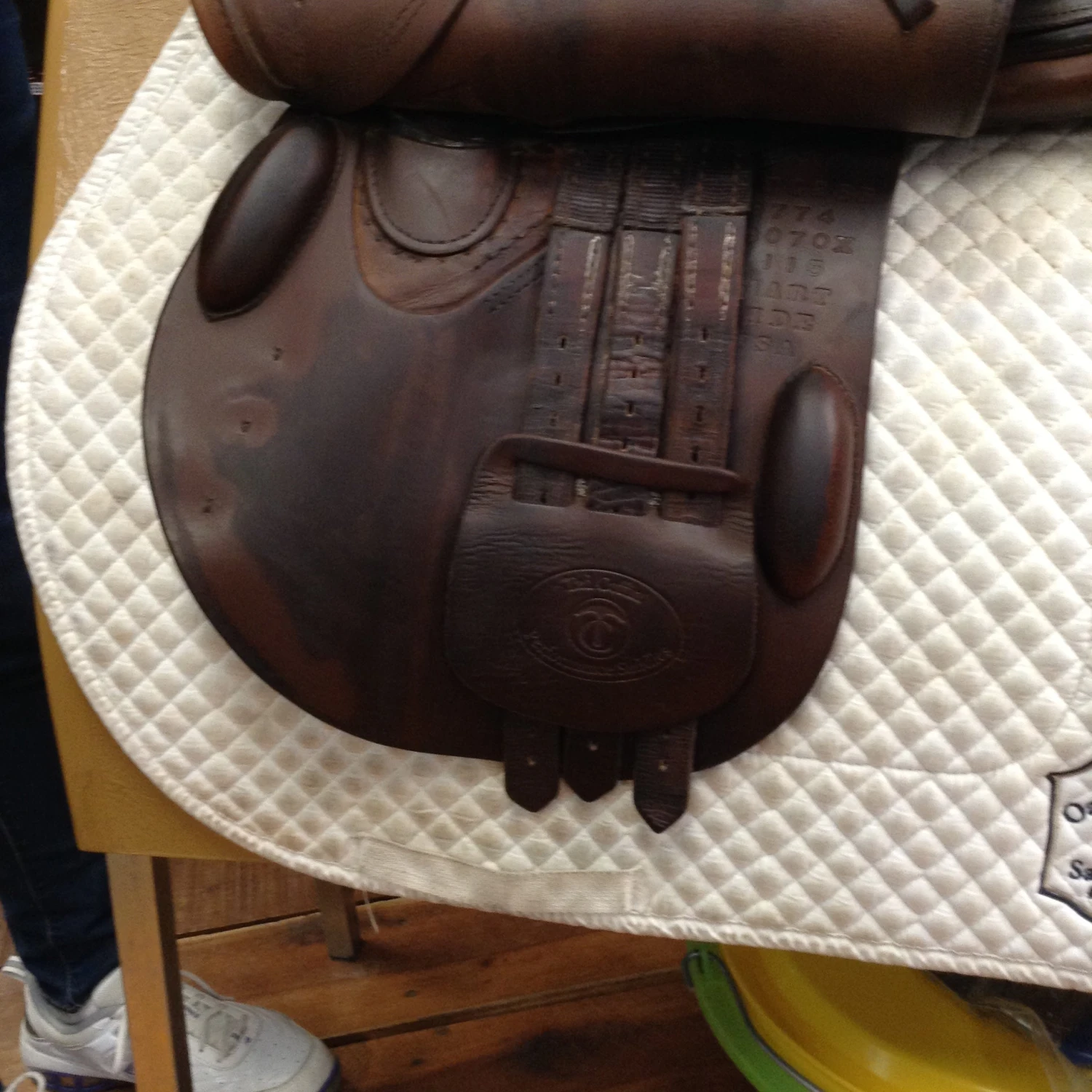 SOLD - Tad Coffin TC2 Smartride Technology Jump Saddle - 18" - Image 7