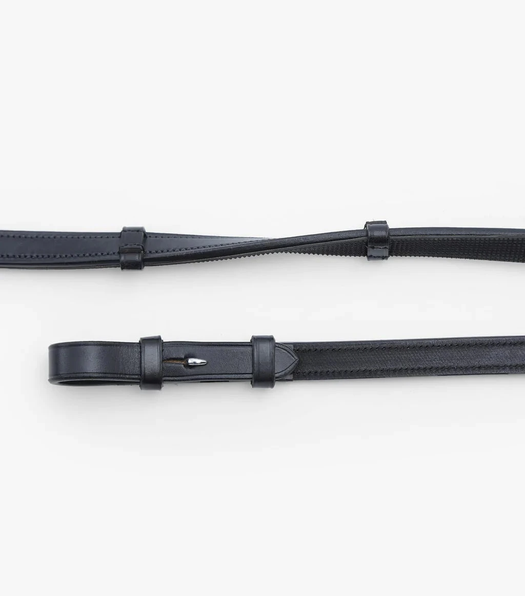 Premier Equine Salvatore Rubber And Leather Reins - Image 3