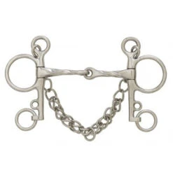 Stainless Steel Slow Twist Joint Mouth Pelham