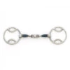 Blue Steel Loop Ring Jointed Oval Mouth Gag