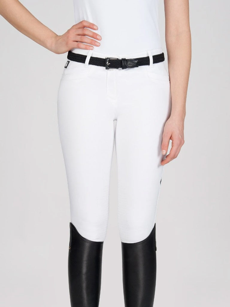 Equiline Women's Ash X-Grip Knee Patch Breech - Image 4