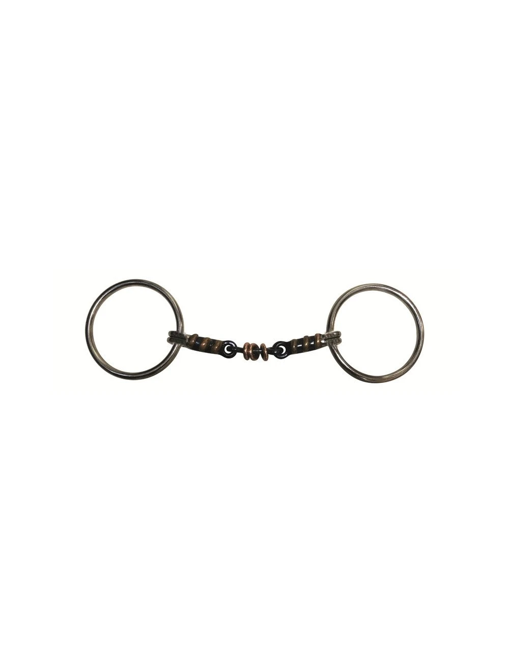 Jump'In Blue Steel With Copper Elements Loose Ring Snaffle