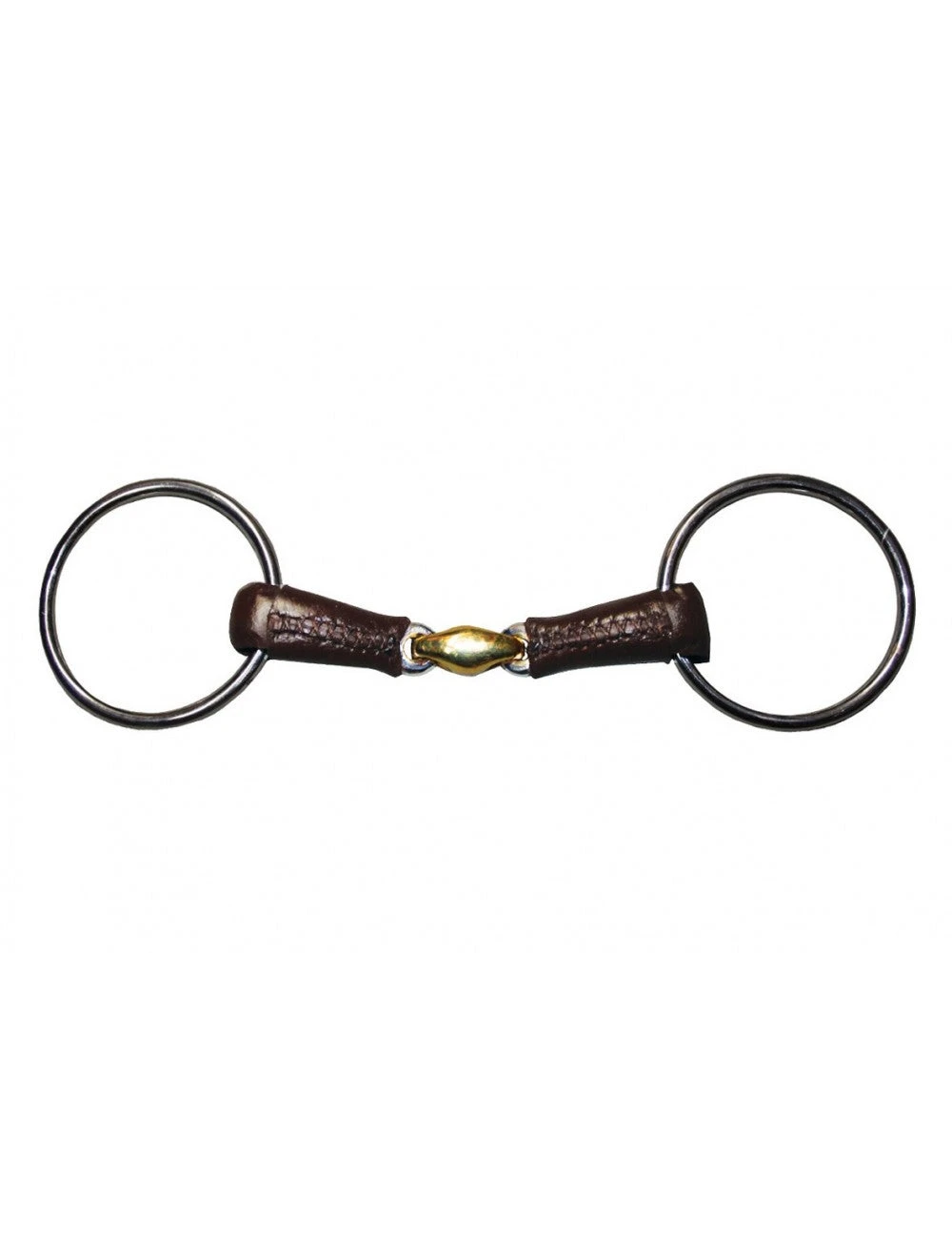 Jump'In Leather Copper Peanut Loose Ring Snaffle